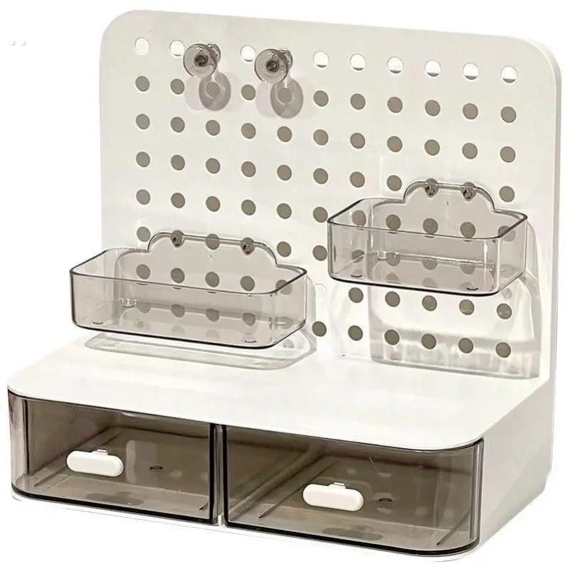 吃谷人桌面收纳盒谷子小痛柜吧唧展示支架桌面抽屉小卡收纳展示盒