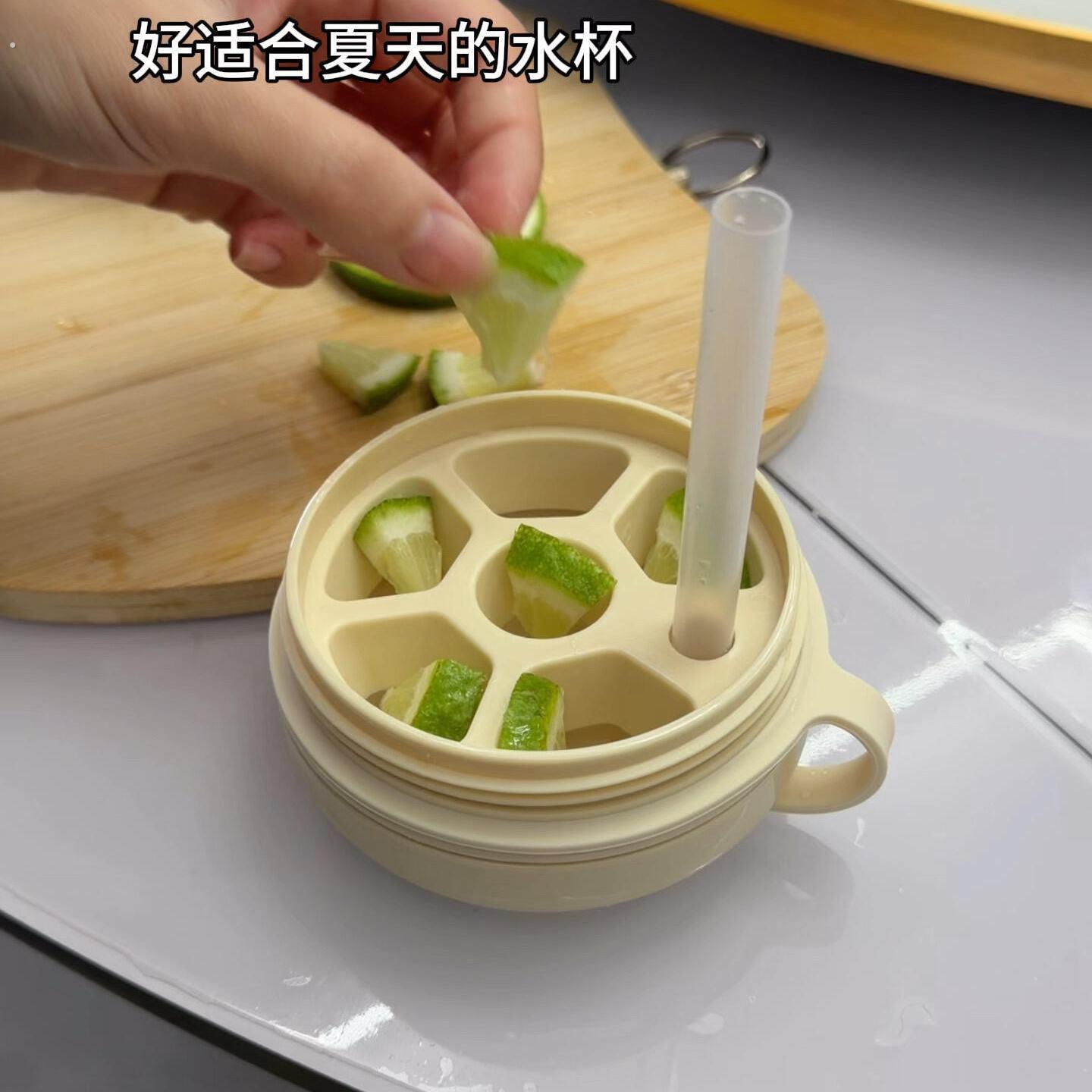 冰格水杯多功能三合一随手杯美式咖啡杯便携式出行冷饮杯冰块模具图片
