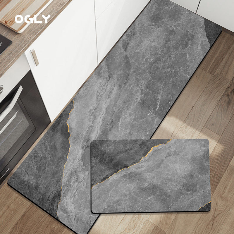 OGLY2025新款高端厨房地垫防滑防油可擦免清洗北欧风脚垫垫子吸水,居家布艺,家用脚垫,淘宝优惠券,粉丝福利购,淘宝优惠卷