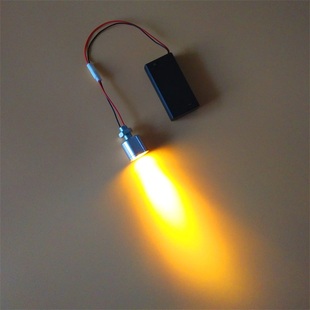 LED灯珠电池灯笼DIY手工迷你小灯泡带开关发光二极管30度聚光射灯