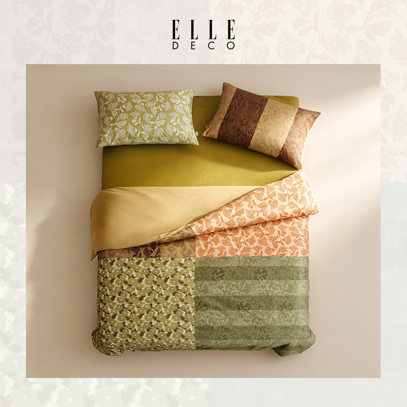ELLEDECO长绒棉贡缎四件套瑞吉山