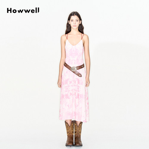 小众时尚百搭吊带连衣裙Howwell