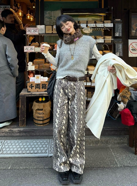 耳朵仔明星博主同款Howwell贝壳线羊驼毛背心无袖内搭