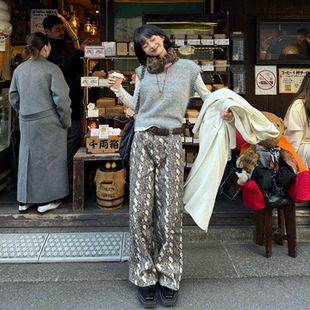 耳朵仔明星博主同款 内搭 Howwell贝壳线羊驼毛背心无袖