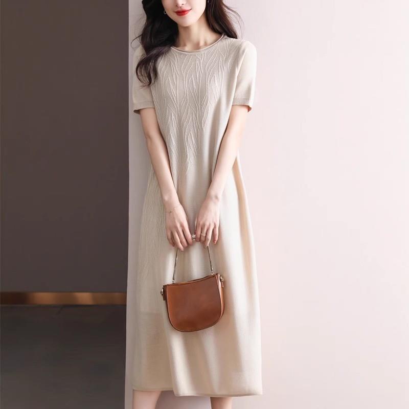 高档品牌可外穿睡裙女款睡衣夏季夏天冰丝莫代尔短袖薄款连衣裙子