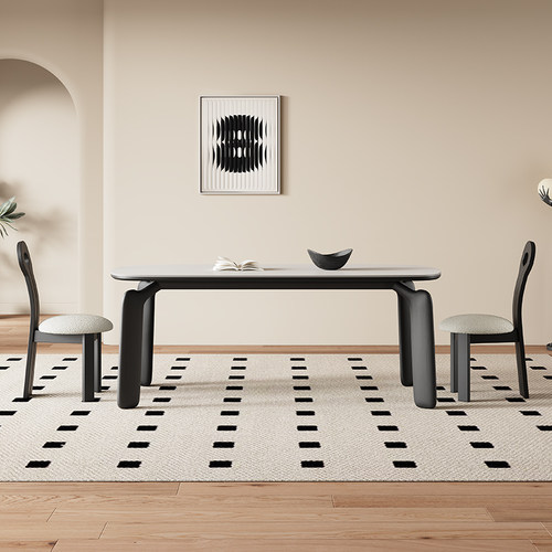 auguste小笨桌大象腿实木餐桌