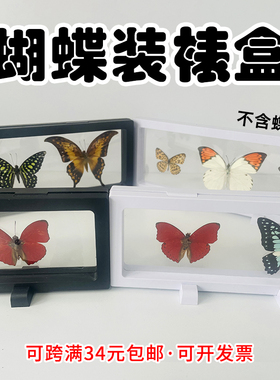 蝴蝶标本展示盒PET膜悬浮框标本