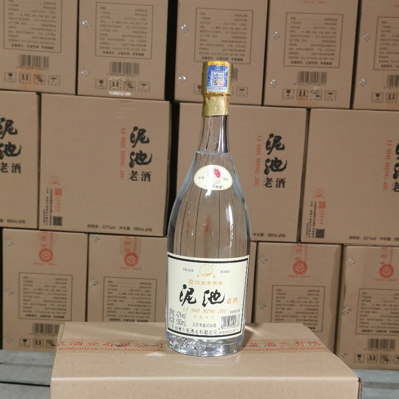 徐州特产丰县泥池老酒42度680ml浓香白酒非遗纯粮酒送礼10件起批