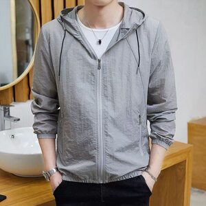 男士夏季冰丝防晒衣服防紫外线轻薄款男生2024新款潮牌夹克外套男