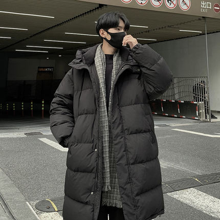 反季中长款羽绒服男士冬季加厚2024新款白鸭绒高端青少年大码潮牌