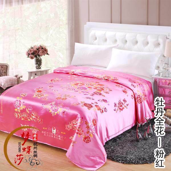 婚庆杭州丝绸被面软缎绸缎缎子被面结婚七彩织锦缎被面子百子图