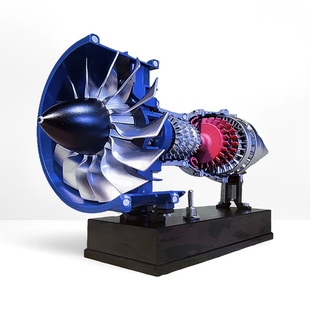 涡扇发动机拼装模型土星文化新款航发不锈钢金属飞机迷你引擎玩具