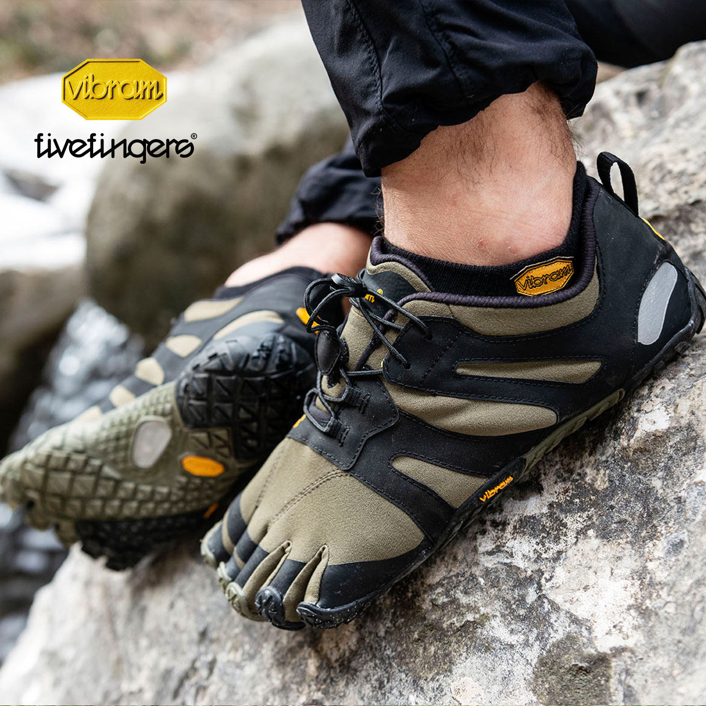 Vibram五指鞋男 户外登山越野训练赤足跑防滑耐磨防穿刺VTRAIL2.0