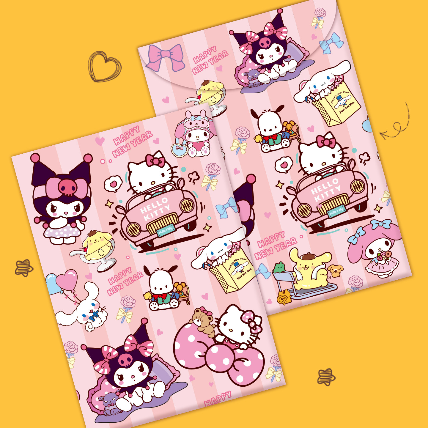 春节利是封女孩可爱港版卡通过新年2026马年KT猫红包儿童压岁包,节庆用品/礼品,红包/利是封,淘宝优惠券,粉丝福利购,淘宝优惠卷