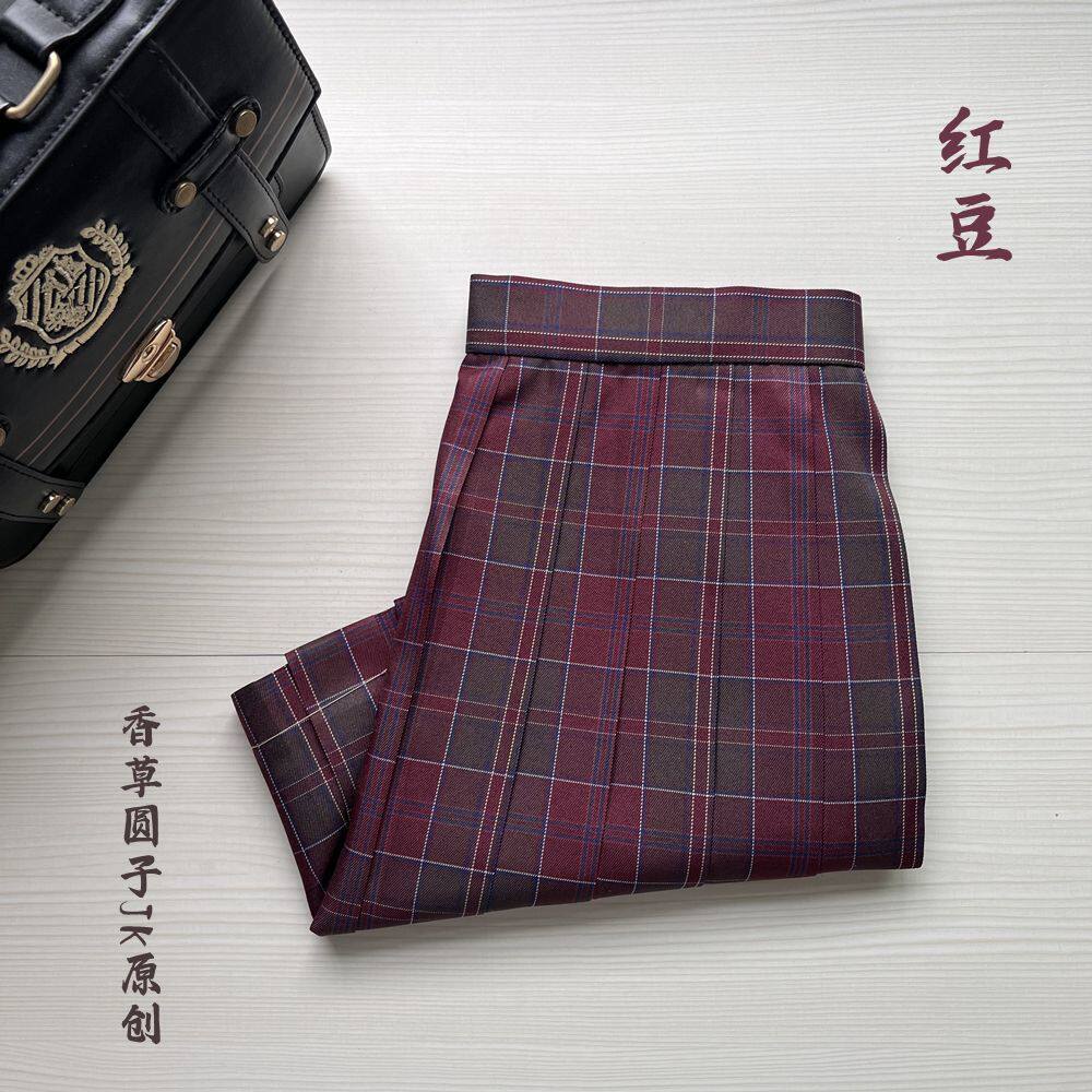 【红豆】香草圆子JK制服原创正版格裙秋冬新款日系学生校服短裙