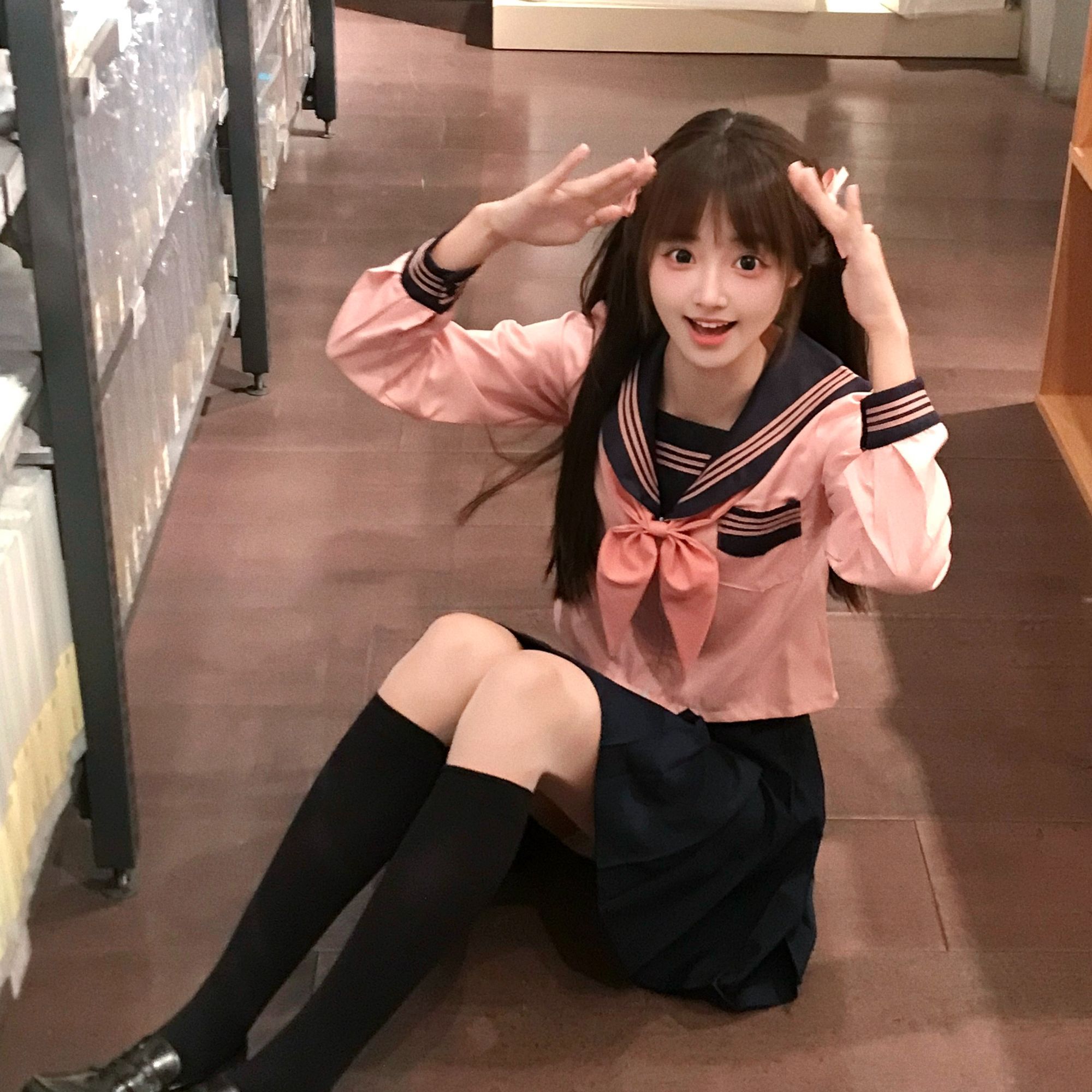新原创JK制服基础款水手服女日系学院风春秋套装校供