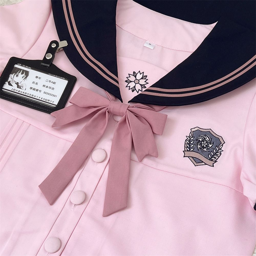 【神北JK】原创 晚樱 jk韩式制服夏季短袖上衣包臀裙显瘦甜辣套装