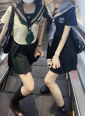 【少女航线】狐兔原创水手服jk制服学院风套装短袖夏季上衣基础款