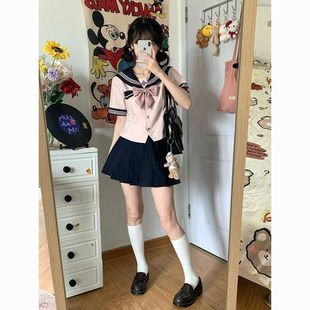JK水手服正版原创夏季收腰制服套装日系学院风短袖百褶裙优惠减