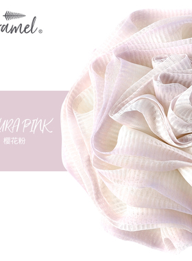 KRRAMEL新款粉色玫瑰不散沐浴花浴球洗澡大号泡泡浴搓澡神器柔软