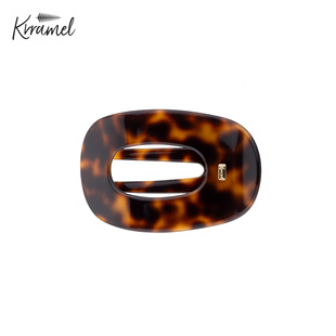 KRRAMEL醋酸抓夹扁平设计安全盘发不硌头贝壳夹女生开车专用圣诞