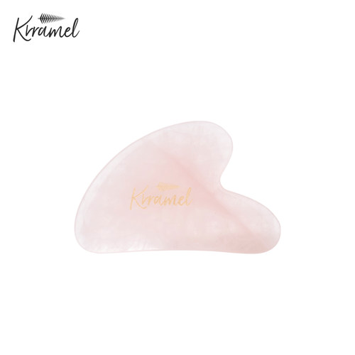 生日礼物心形粉晶刮痧板紧致轮廓