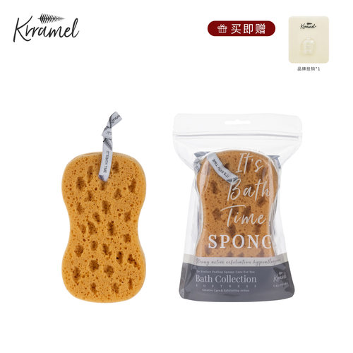 krramel沐浴海绵起泡丰富