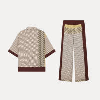Cabinet 499! Men's wear: 26 New short-sleeved lapel color-blocking shirt 5789040, drap-up pants 5432042 thumbnail 6