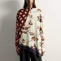 Cabinet 699! Men's 2026 new Autumn style personalized, versatile, slim, patchwork printed Loose shirt 5124026 thumbnail 3