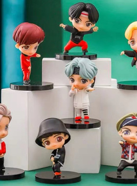 BTS防弹少年团盲盒韩国玩偶公仔摆件手办tinytan同款周边女生礼物