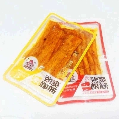 辣条大福乐湘川风味烧烤牛肉劲爽一根筋素食风味无辣不欢散装500g