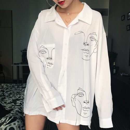 WomenMenBlouseShirt