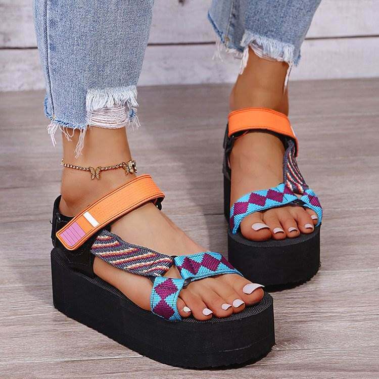 42 43 大码凉鞋女厚底 summer sandals for women thicken heels