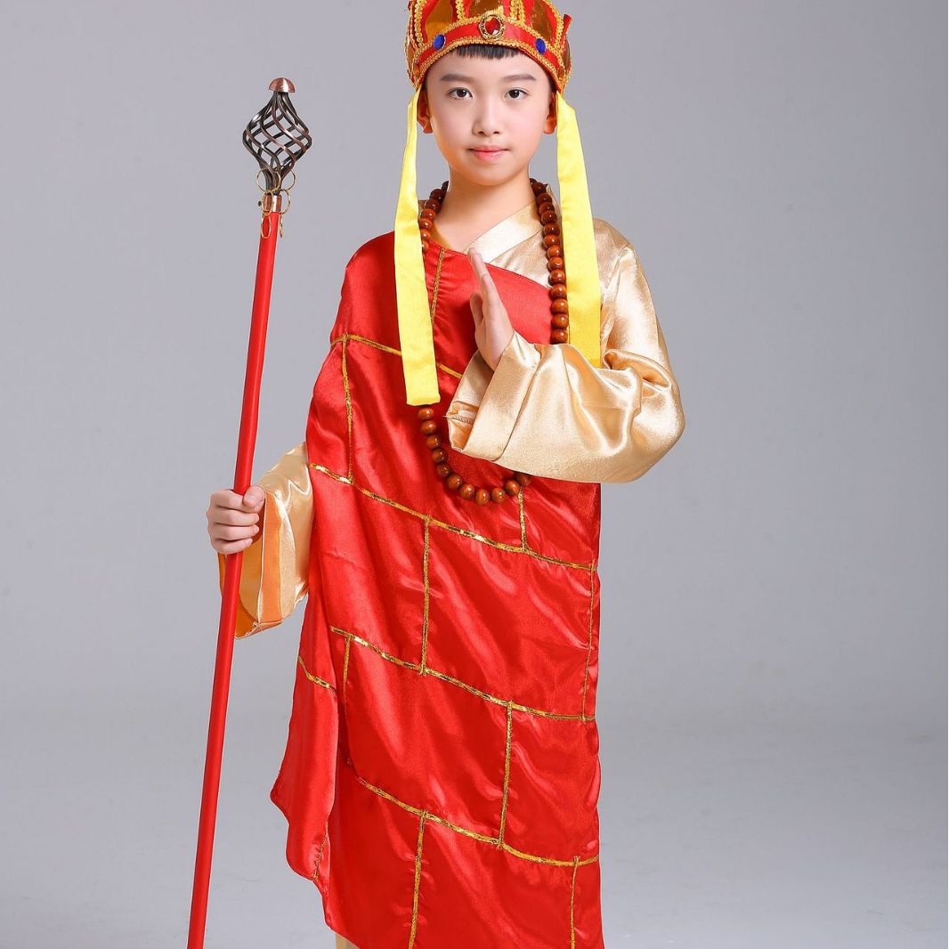 孙悟空儿童服装西游记角色扮演唐僧衣服猪八戒沙僧师徒四人演出服