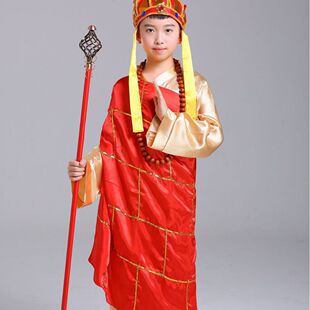 孙悟空儿童服装西游记角色扮演唐僧衣服猪八戒沙僧师徒四人演出服