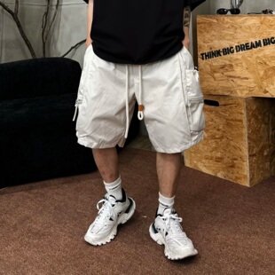 宽松设计感百搭户外速干五分裤 2025夏季 男时尚 大口袋休闲短裤 工装