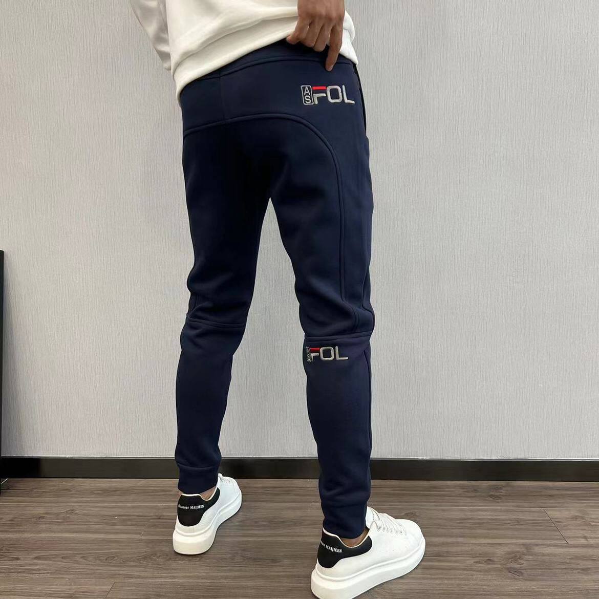 春秋新款精梳棉裤子男士宽松百搭潮流休闲裤时尚束脚弹力刺绣卫裤,男装,休闲裤,淘宝优惠券,粉丝福利购,淘宝优惠卷