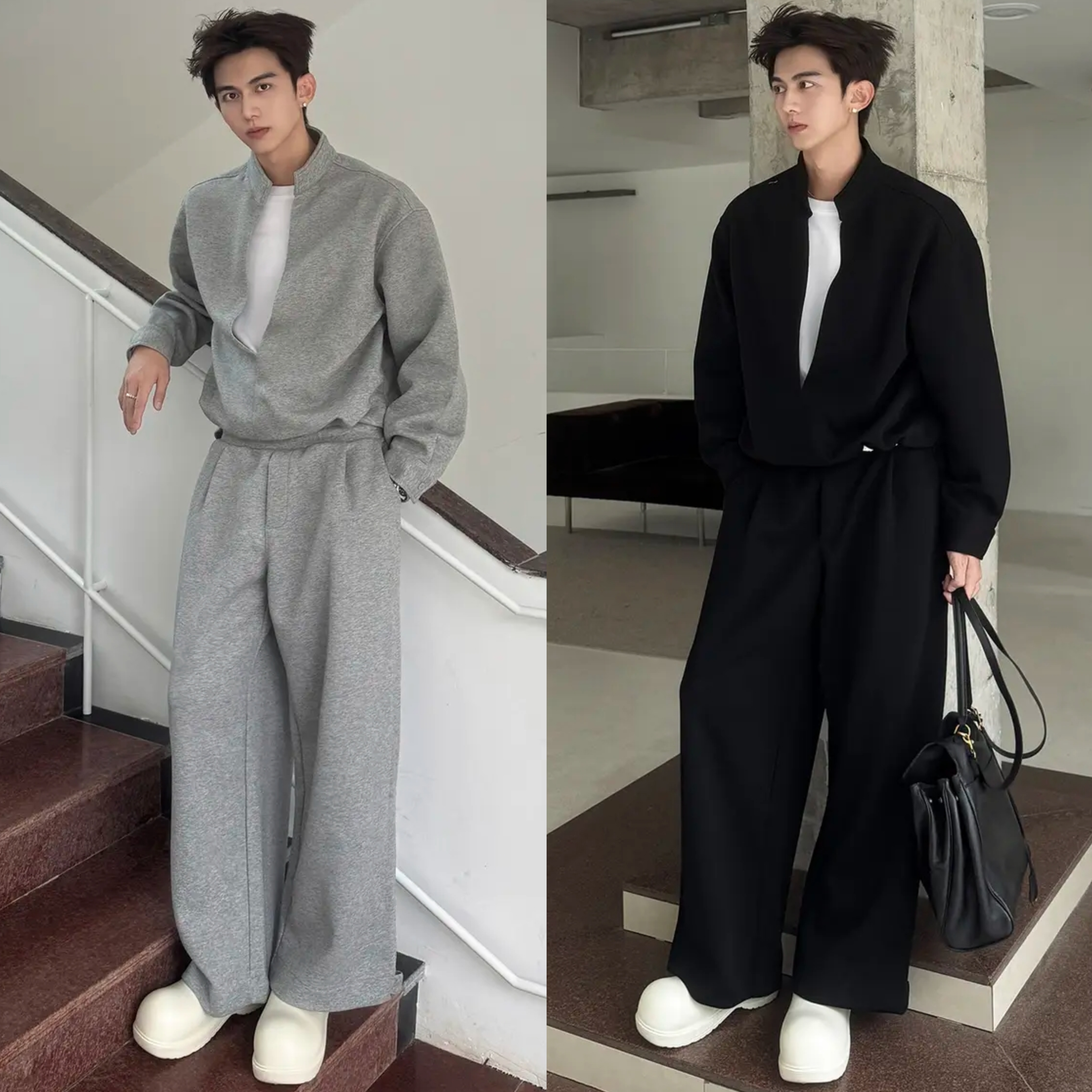 潮流慵懒风简约高级感休闲套装