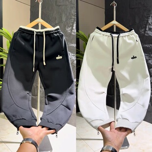拉链裤 运动卫裤 脚潮牌束脚休闲裤 百搭弯刀裤 男设计感时尚 秋冬新款