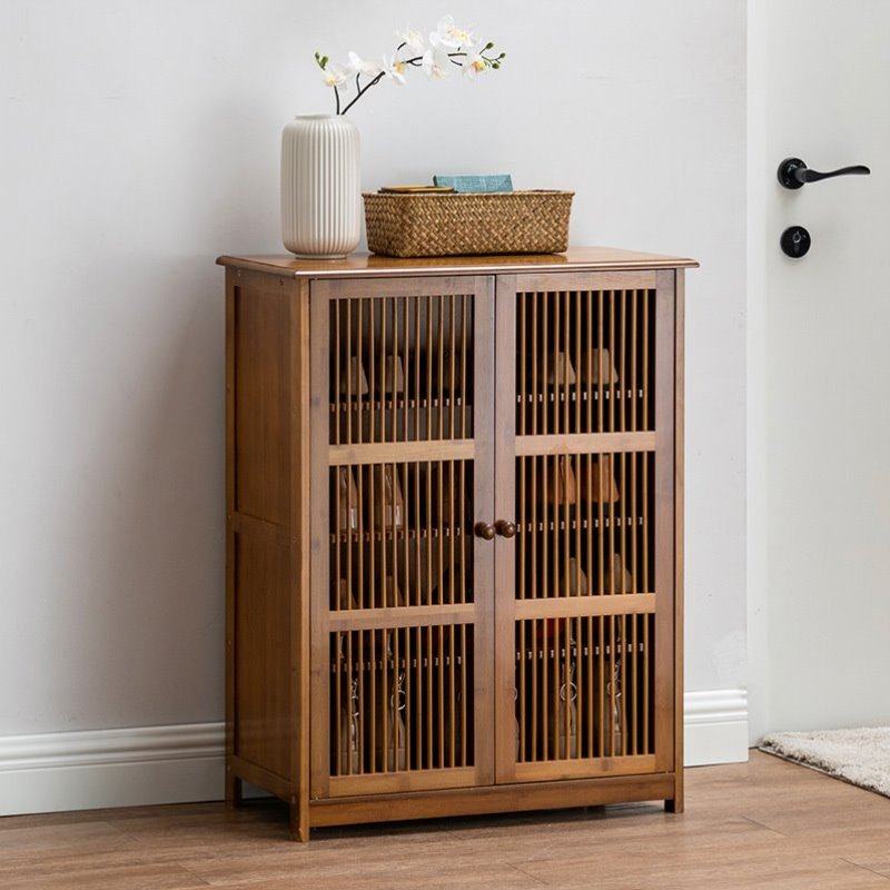 经济型鞋架置物架宿舍多层抽屉门口收纳家用防尘简易实木柜子鞋柜