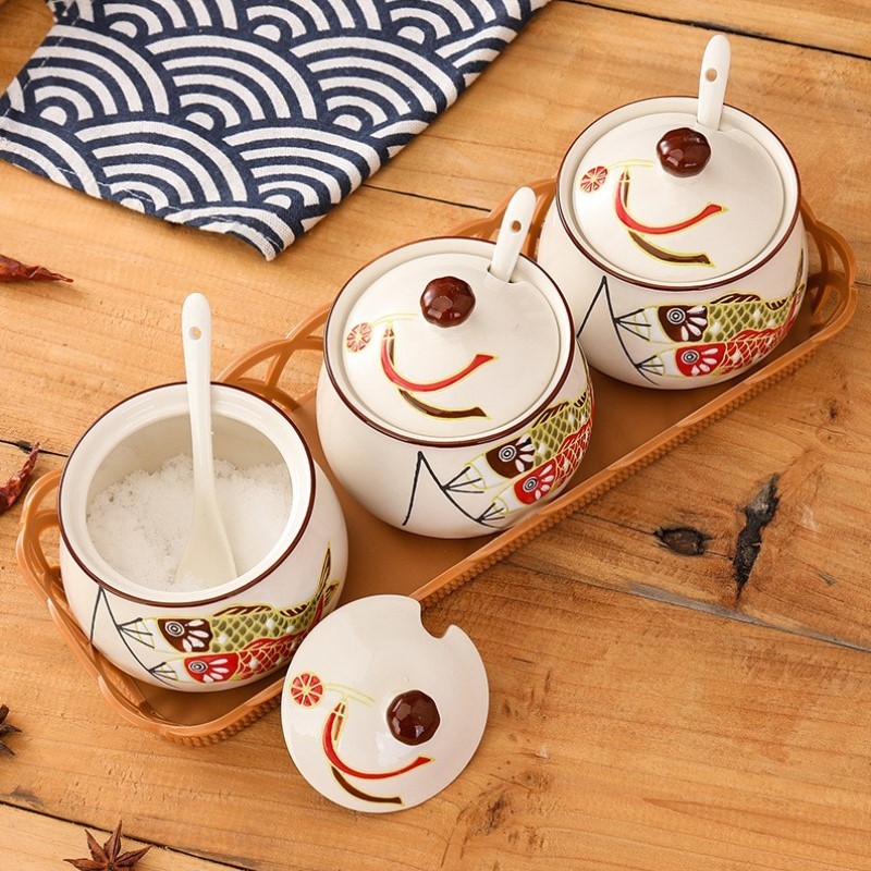 放日式冰箱家用可泡椒装猪清新罐子油罐红油猪家用加厚油罐辣椒油