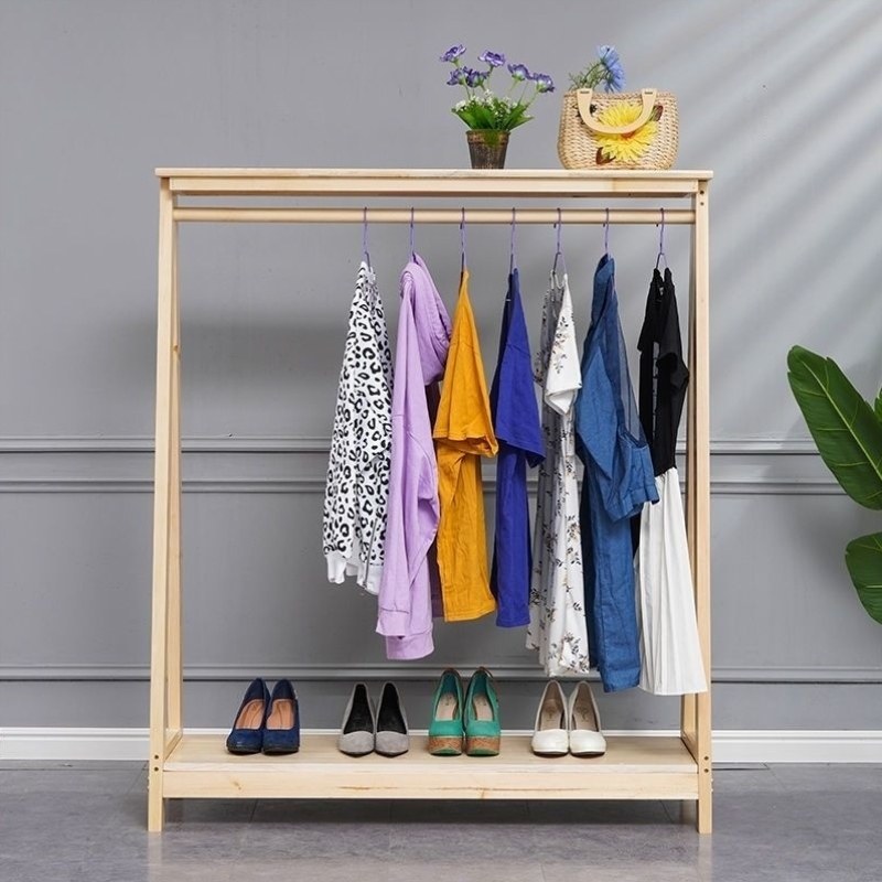 家用实木卧室风北欧简易挂衣架立式简约货架服装室内童装店展示架,商业/办公家具,服装展示架,淘宝优惠券,粉丝福利购,淘宝优惠卷
