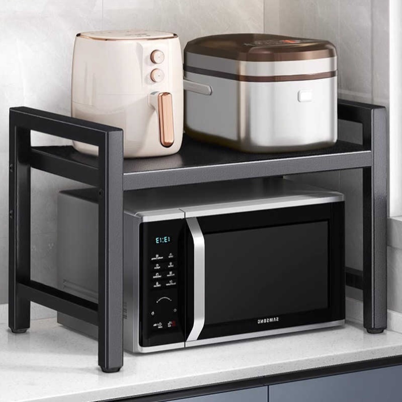 书架钢制置物架收纳伸缩桌上电脑桌书桌可铁艺打印机桌面架办公桌