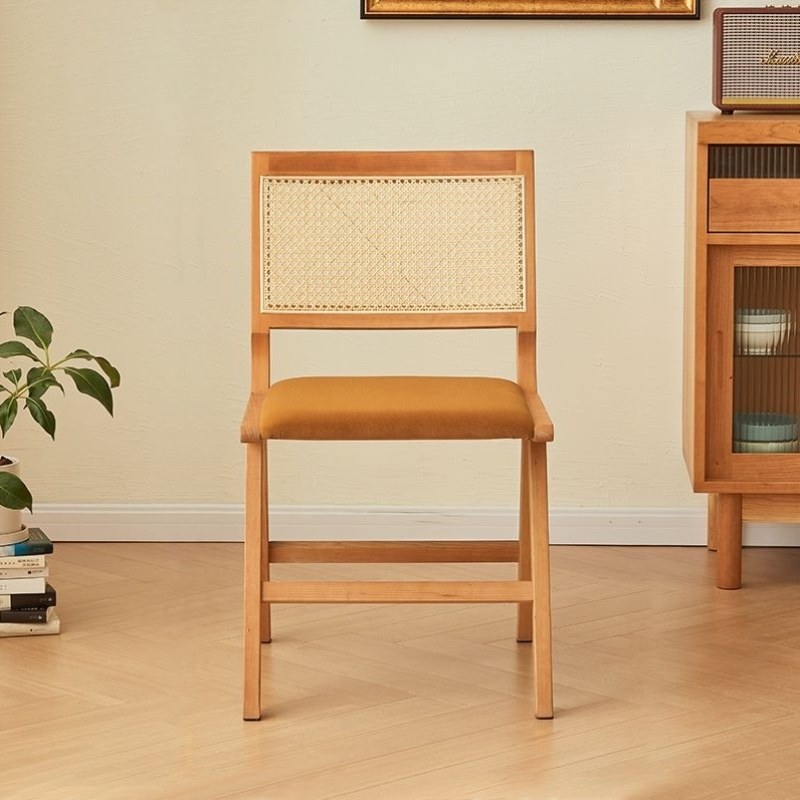 妆扶手餐椅藤椅家用设计师简约椅复古ins骷欧藤编单椅缁北欧无,住宅家具,板木餐桌,淘宝优惠券,粉丝福利购,淘宝优惠卷