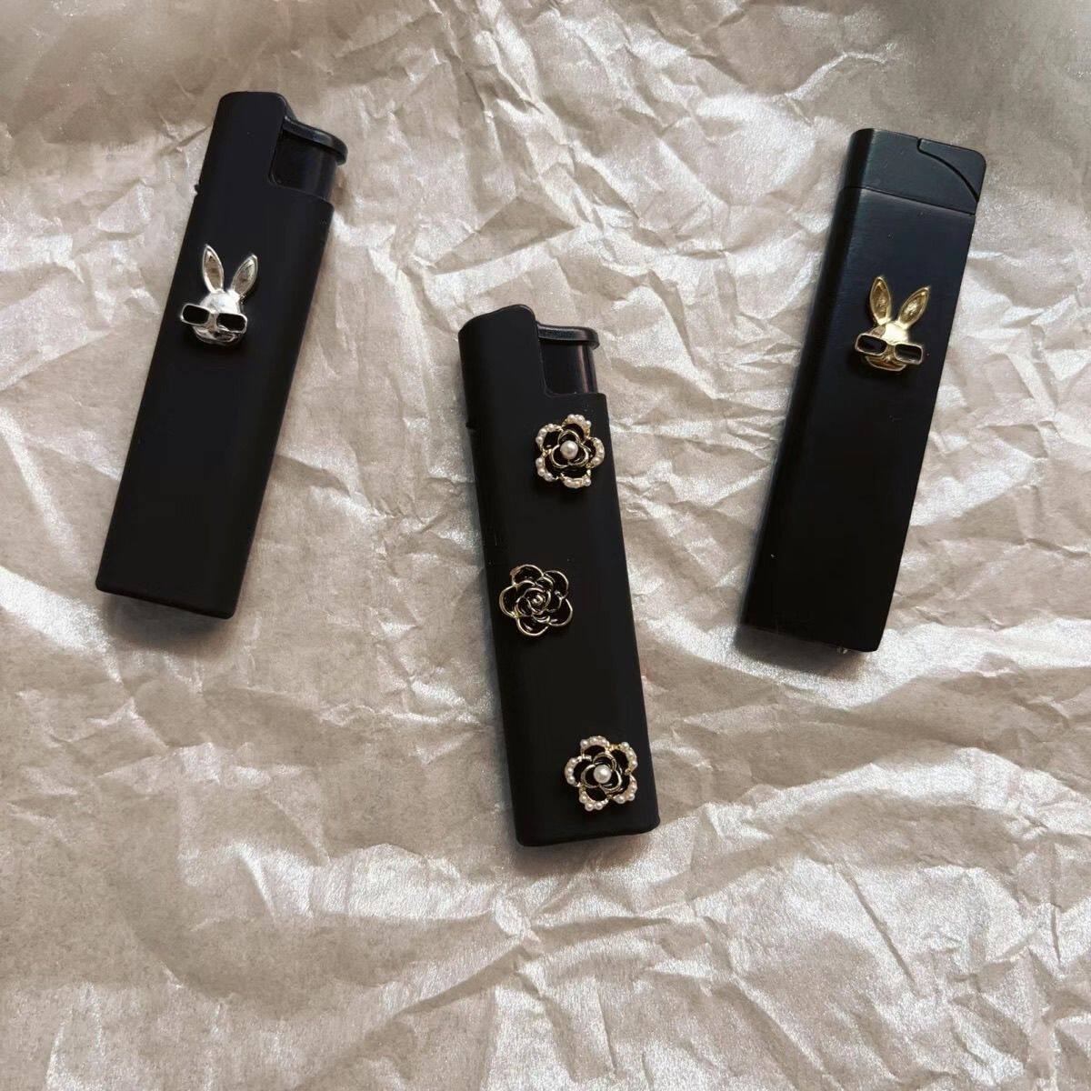 创意个性高颜值酷女孩高级黑打火机充气防风高级质感送男友礼物潮