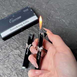 新款高颜值暗黑蝴蝶打火机高级小众设计创意送男女友情侣礼物网红