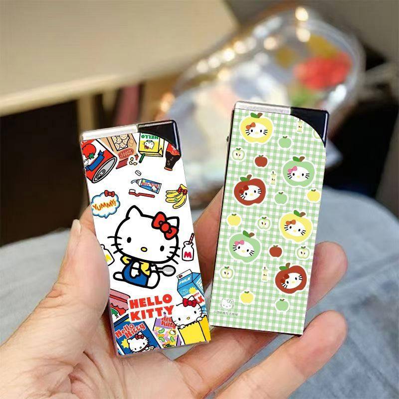 kitty个性防风打火机创意充气送男友生日礼物高颜值可爱卡通直冲