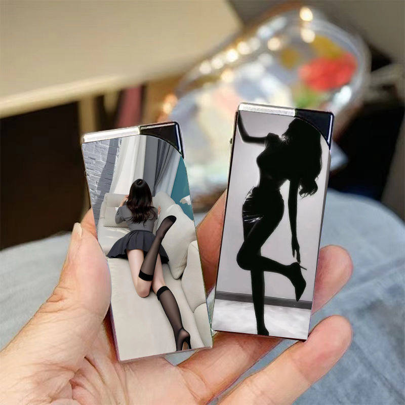 新款性感美女创意打火机充气防风可爱便携小巧耐用定制个性送礼物