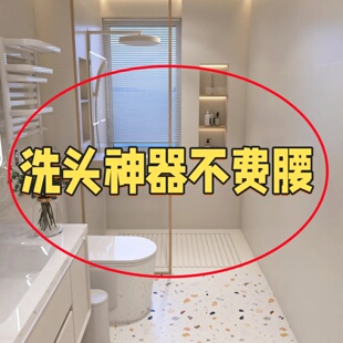 可移动底座调节吸盘花洒支架免钉神器浴室免打孔果蔬置物架篮框