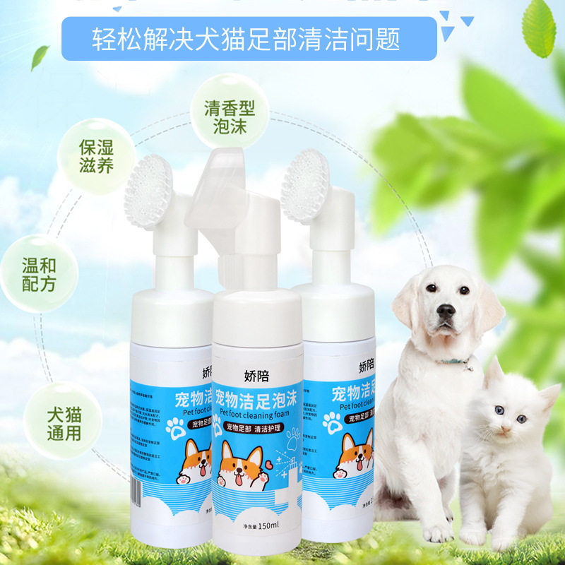 宠物洁足泡沫免洗抑菌猫狗通用